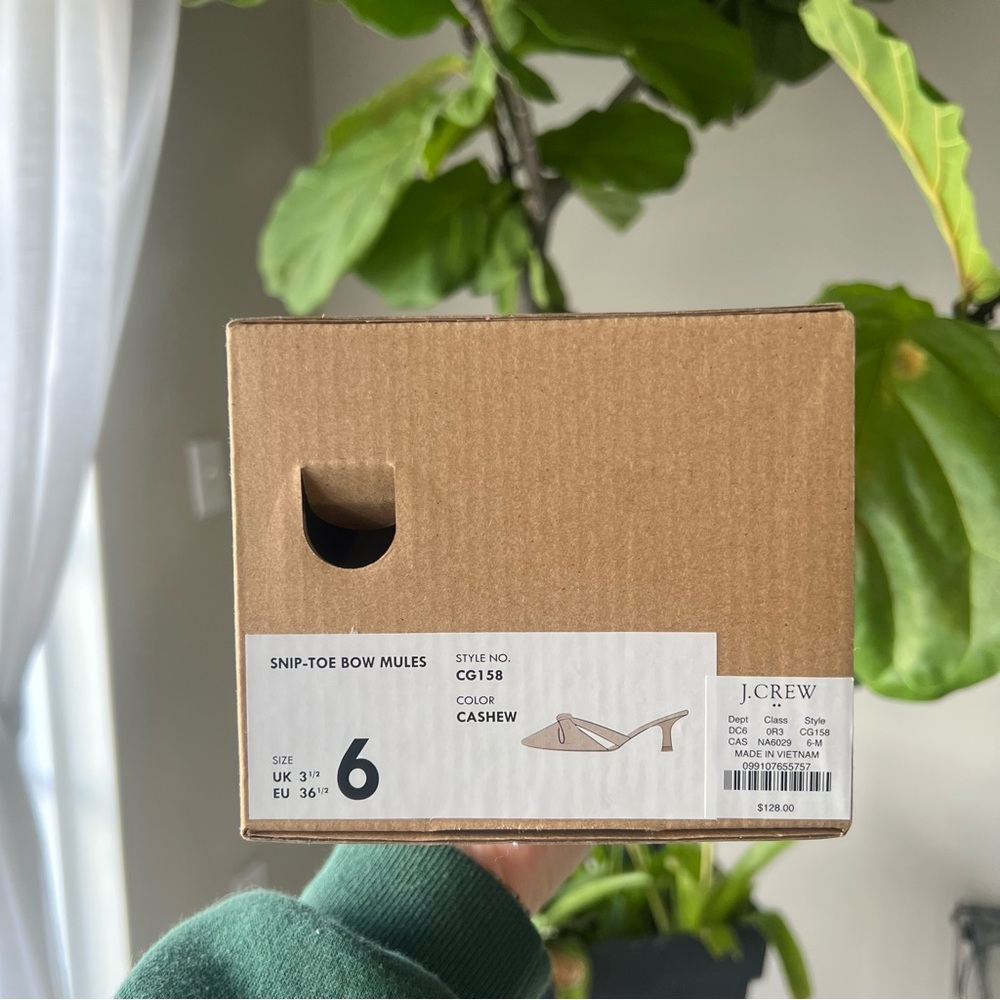 J.Crew Bow Mules - TAN